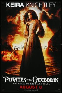 2w0473 PIRATES OF THE CARIBBEAN teaser English double crown 2003 Keira Knightley as Elizabeth Swann!
