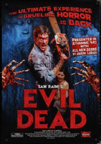 2w0896 EVIL DEAD 1sh R2009 Raimi's cult classic, image of Bruce Campbell w/chainsaw & sexy girl!