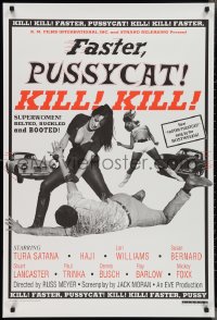 2w0904 FASTER, PUSSYCAT! KILL! KILL! 1sh R1995 Russ Meyer's best, Satana, Haji, superwomen!