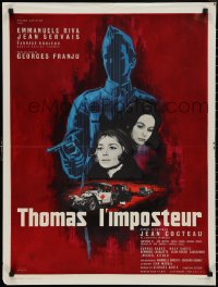 2w0577 THOMAS THE IMPOSTOR French 24x32 1964 Jean Cocteau, Thomas l'imposteur, Jean Mascii art!