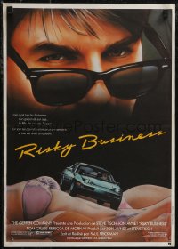 2w0595 RISKY BUSINESS French 16x22 1984 Tom Cruise in cool shades by Jouineau Bourduge, sexy!