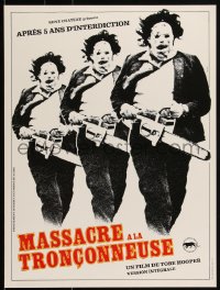 2w0599 TEXAS CHAINSAW MASSACRE French 16x21 R1980s Tobe Hooper cult classic slasher horror!