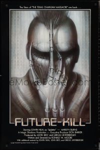 2w0920 FUTURE-KILL 1sh 1984 Edwin Neal, really cool science fiction artwork by H.R. Giger!