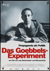 2w0488 GOEBBELS EXPERIMENT German 2005 close-up portrait of Nazi Germany's Propaganda Minister