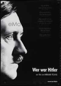 2w0501 WHO WAS HITLER German 2017 Wer War Hitler, close-up profile image, his true life story!