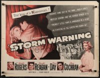 2w0772 STORM WARNING 1/2sh 1951 Ginger Rogers, Ronald Reagan, Doris Day & The Ku Klux Klan!