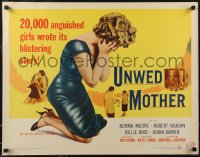 2w0773 UNWED MOTHER 1/2sh 1958 Norma Moore & Robert Vaughn, 20,000 anguished girls wrote this story!