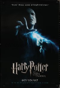 2w0946 HARRY POTTER & THE ORDER OF THE PHOENIX teaser DS 1sh 2007 Ralph Fiennes as Lord Voldemort!