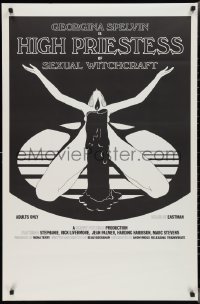 2w0950 HIGH PRIESTESS OF SEXUAL WITCHCRAFT 1sh 1973 Georgina Spelvin, sexy art of woman w/candle!