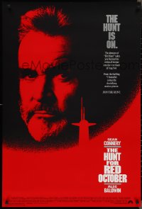 2w0958 HUNT FOR RED OCTOBER 1sh 1990 Russian military submarine captain Sean Connery!