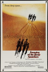 2w0971 INVASION OF THE BODY SNATCHERS advance 1sh 1978 Philip Kaufman sci-fi, read the Dell book!
