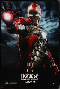 2w0974 IRON MAN 2 IMAX teaser DS 1sh 2010 Marvel, Downey Jr, Cheadle, Paltrow, Scarlett Johansson!