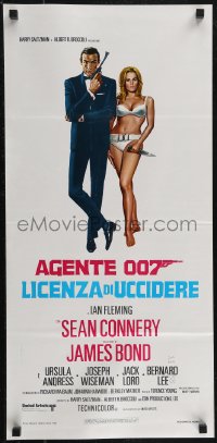 2w0532 DR. NO Italian locandina R1971 Sean Connery as James Bond & sexy Ursula Andress in bikini!