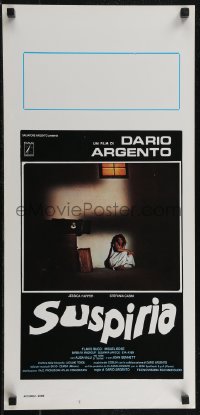 2w0542 SUSPIRIA Italian locandina 1977 classic Dario Argento giallo horror, Harper, white title!