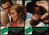 2w0511 TIME OUT FOR LOVE set of 10 Italian 18x27 pbustas 1962 Jean Seberg & Micheline Presle!