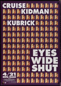 2w0612 EYES WIDE SHUT video Japanese 29x41 1999 Stanley Kubrick, many small images of Cruise & Kidman