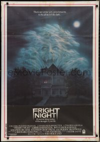 2w0370 FRIGHT NIGHT Lebanese 1985 Sarandon, McDowall, best classic horror art by Peter Mueller!