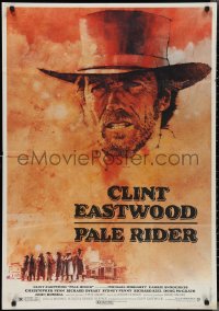 2w0376 PALE RIDER Lebanese 1985 close-up artwork of cowboy Clint Eastwood by C. Michael Dudash!