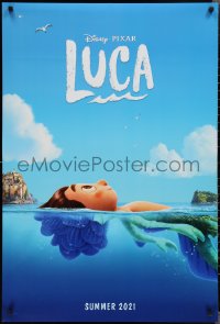 2w1020 LUCA advance DS 1sh 2021 Walt Disney CGI, Jacob Tremblay in title role, fantastic image!