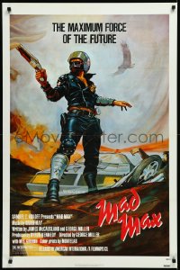 2w1021 MAD MAX 1sh 1980 George Miller post-apocalyptic classic, different art of Mel Gibson!