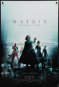 2w1032 MATRIX RESURRECTIONS IMAX advance DS 1sh 2021 Keanu Reeves, Carrie-Anne Moss, top cast!