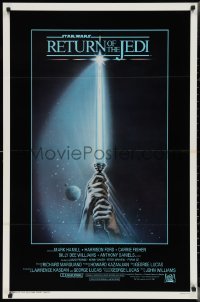 2w1081 RETURN OF THE JEDI int'l 1sh 1983 hands holding lightsaber by Tim Reamer!