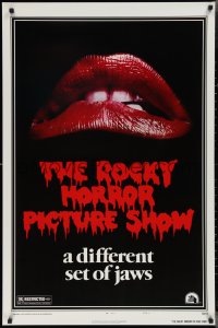 2w1095 ROCKY HORROR PICTURE SHOW 1sh R1980s classic lips, a different set of jaws!