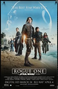 2w0736 ROGUE ONE 26x40 video poster 2016 A Star Wars Story, rebellion built on hope, best one yet!