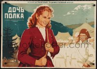 2w0408 DAUGHTER OF THE REGIMENT Russian 23x32 1953 Die Regimentstochter, Matrosov artwork!