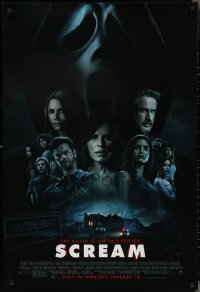 2w1105 SCREAM advance DS 1sh 2022 Cox, Arquette, Campbell, the killer is on this poster!