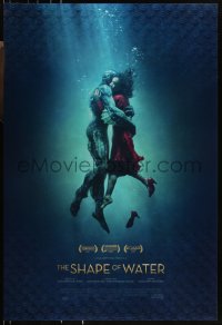 2w1109 SHAPE OF WATER style B int'l DS 1sh 2017 Guillermo del Toro, Doug Jones as the Amphibian Man!