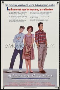 2w1114 SIXTEEN CANDLES 1sh 1984 Molly Ringwald, Anthony Michael Hall, directed by John Hughes!