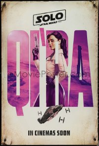 2w1118 SOLO int'l teaser DS 1sh 2018 A Star Wars Story, Howard, sexy Emilia Clarke as Qi'ra!