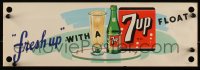 2w0127 7 UP 8x17 advertising poster 1948 fresh up with a 7 Up ice cream float, ultra rare!