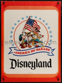 2w0270 DISNEYLAND 20x27 special poster 1975 America On Parade, patriotic American Bicentennial!