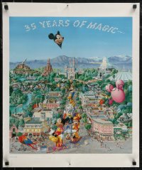 2w0272 DISNEYLAND 20x24 special poster 1990 35 Years Of Magic, Charles Boyer art!