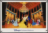 2w0290 DISNEY'S ENCHANTED BALLROOM 24x35 special poster 1990s Belle, Beast, Snow White, Cinderella!