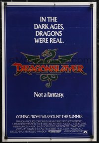 2w0291 DRAGONSLAYER 16x24 special poster 1981 in the Dark Ages, dragons were real, not a fantasy!