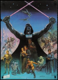 2w0293 EMPIRE STRIKES BACK 24x33 special poster 1980 Coca-Cola, Boris Vallejo, Darth Vader and cast!