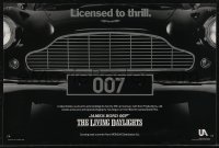 2w0301 LIVING DAYLIGHTS 12x18 special poster 1986 great image of classic Aston Martin car grill!