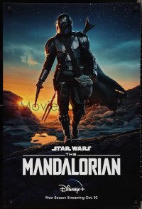 2w0742 MANDALORIAN DS tv poster 2020 great sci-fi art of the bounty hunter with 'Baby Yoda'!