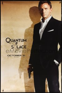 2w0042 QUANTUM OF SOLACE 40x59 special poster 2008 Daniel Craig as James Bond 007 w/ pistol!