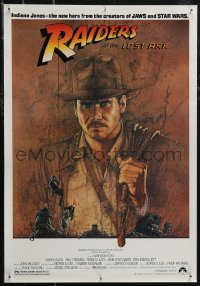 2w0307 RAIDERS OF THE LOST ARK 17x24 special poster 1981 adventurer Harrison Ford by Richard Amsel!