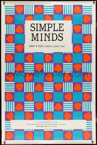 2w0057 SIMPLE MINDS 40x60 music poster 1985 Don't You Forget About Me from Breakfast Club!