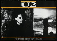 2w0148 U2 LAMINATED 24x33 music poster 1987 Bono, The Edge, Where the Streets Have No Name!