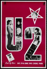 2w0149 U2 LAMINATED 20x30 music poster 1985 Bono, The Edge, Clayton & Mulin Jr., Unforgettable Fire!