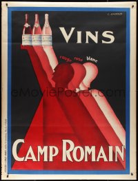 2w0037 VINS CAMP ROMAIN 48x63 French advertising poster 1930s Gadoud art of Roman soldiers, rare!