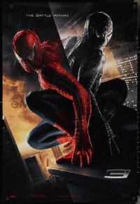2w1126 SPIDER-MAN 3 teaser DS 1sh 2007 Sam Raimi, the battle within, Maguire in red/black suits!