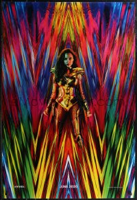 2w1197 WONDER WOMAN 1984 int'l teaser DS 1sh 2020 great colorful 80s inspired image of Gal Gadot!