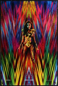 2w1196 WONDER WOMAN 1984 teaser DS 1sh 2020 great 80s inspired image of Gal Gadot as Amazon princess!